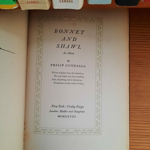 Bonnet and Shawl by Philip Guedalla (1928) - Picture 4 of 5